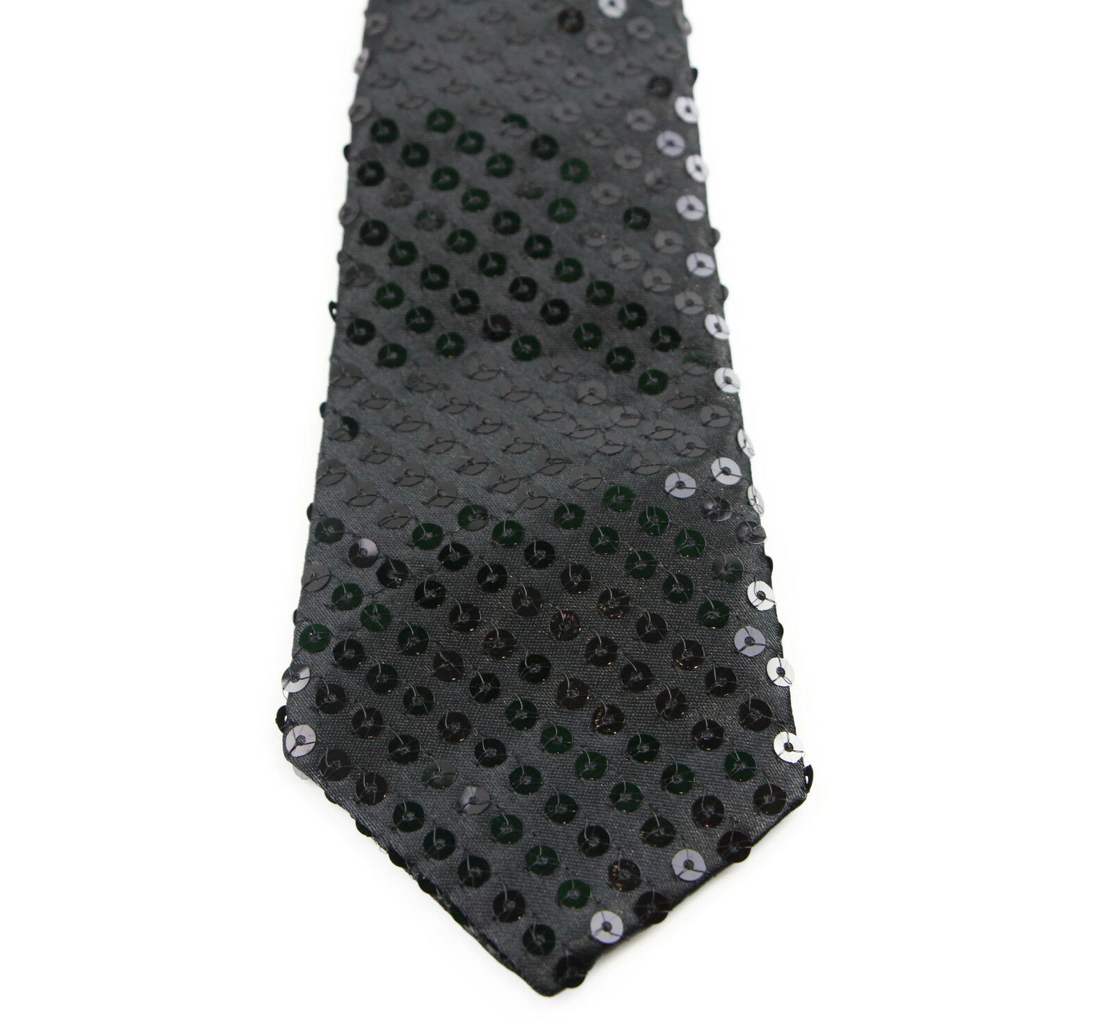 Boys Teen Kids Zip Sequin Neck Tie Dance Party Wedding School Clown Costume Ties - Picture 9 of 27