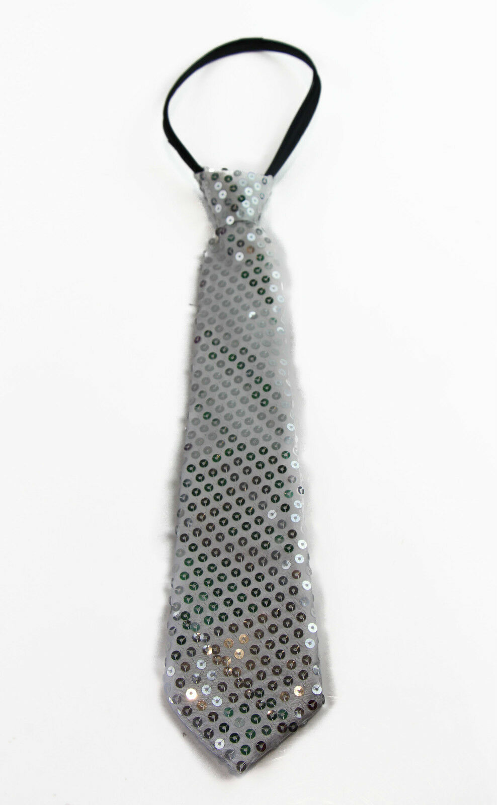 Boys Teen Kids Zip Sequin Neck Tie Dance Party Wedding School Clown Costume Ties - Picture 23 of 27