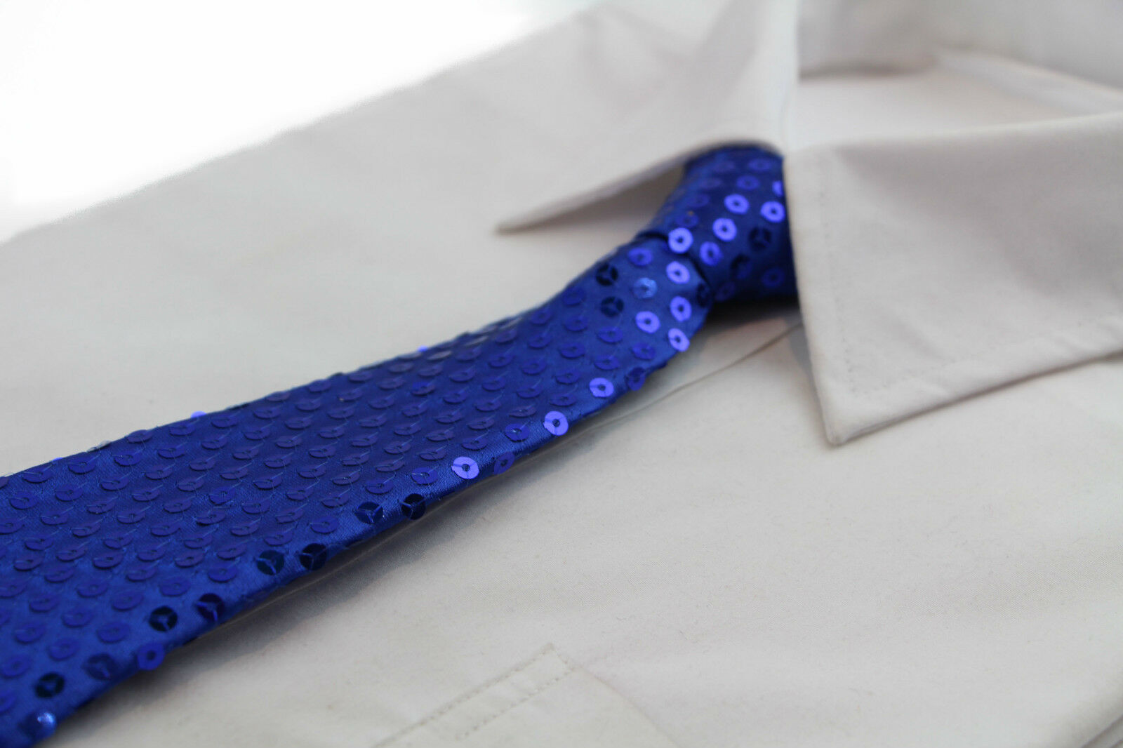 Boys Teen Kids Zip Sequin Neck Tie Dance Party Wedding School Clown Costume Ties - Picture 19 of 27