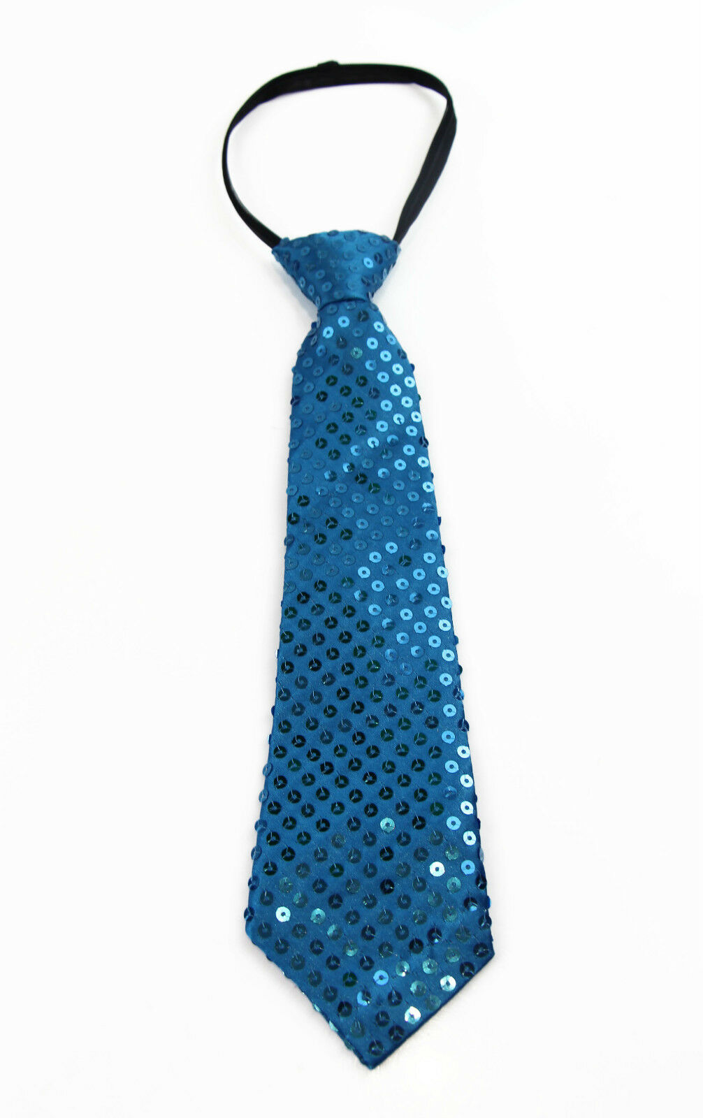 Boys Teen Kids Zip Sequin Neck Tie Dance Party Wedding School Clown Costume Ties - Picture 5 of 27