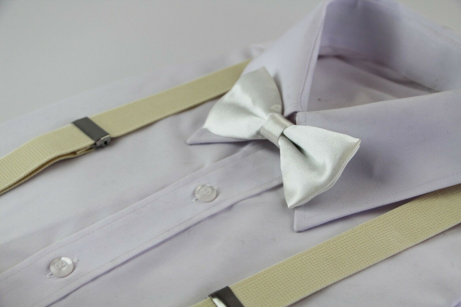 Boys Matching Bow Tie + Suspender Kids Clip On Adjustable Braces Belt Bowties - Picture 17 of 27