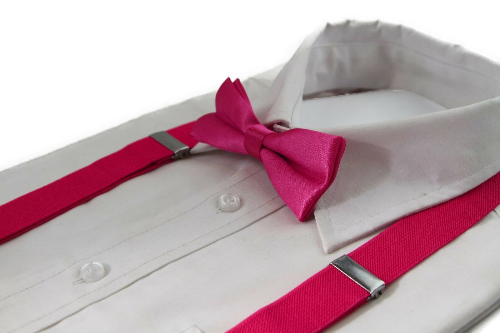 Kids Bow Tie Or Suspender Or Combo Boys Clip On Adjustable Braces Belt Bowties - Picture 18 of 29