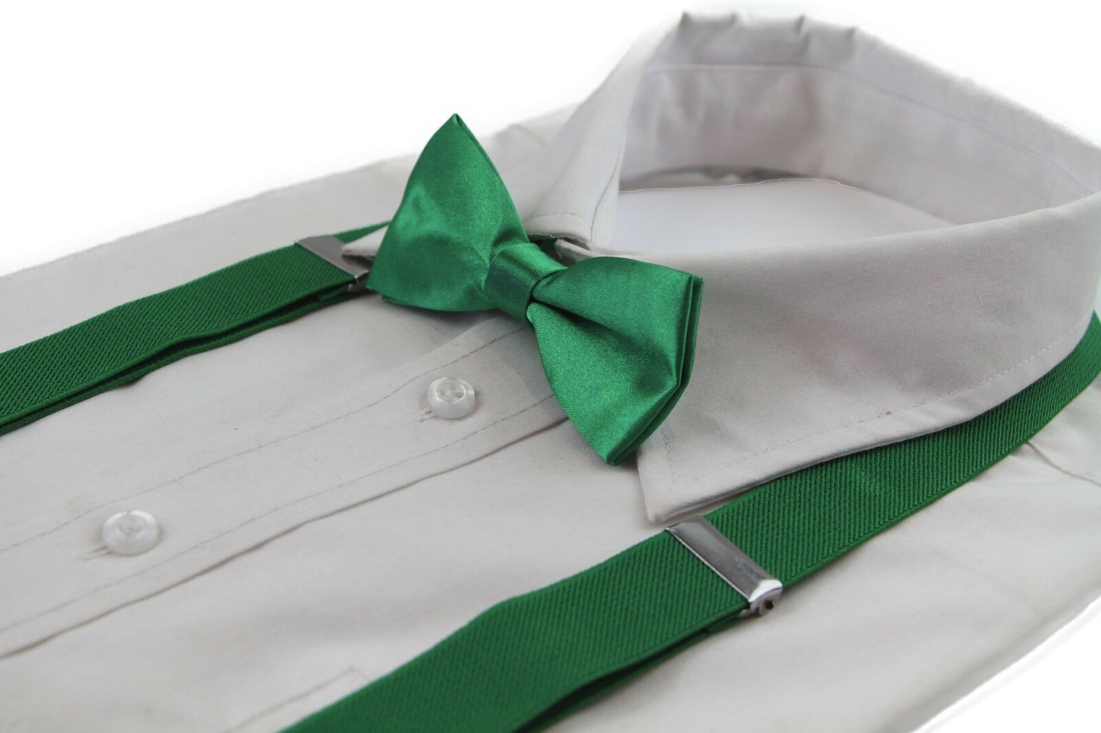 Kids Bow Tie Or Suspender Or Combo Boys Clip On Adjustable Braces Belt Bowties - Picture 15 of 29