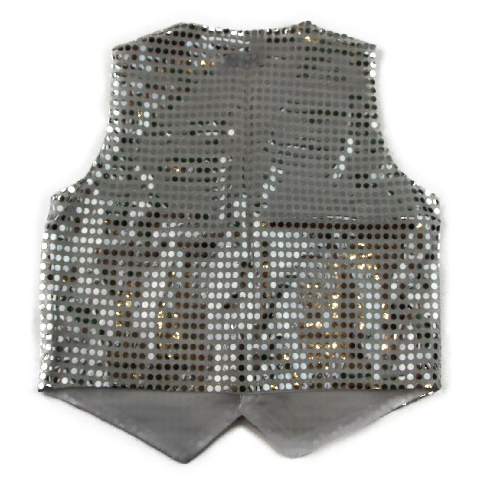 Sequin Vest Waistcoat Tie Boys Girls Dance Costume Black Gold Silver Purple Red - Picture 38 of 53
