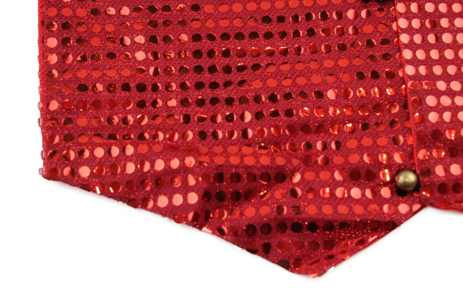 Sequin Vest Waistcoat Tie Boys Girls Dance Costume Black Gold Silver Purple Red - Picture 28 of 53