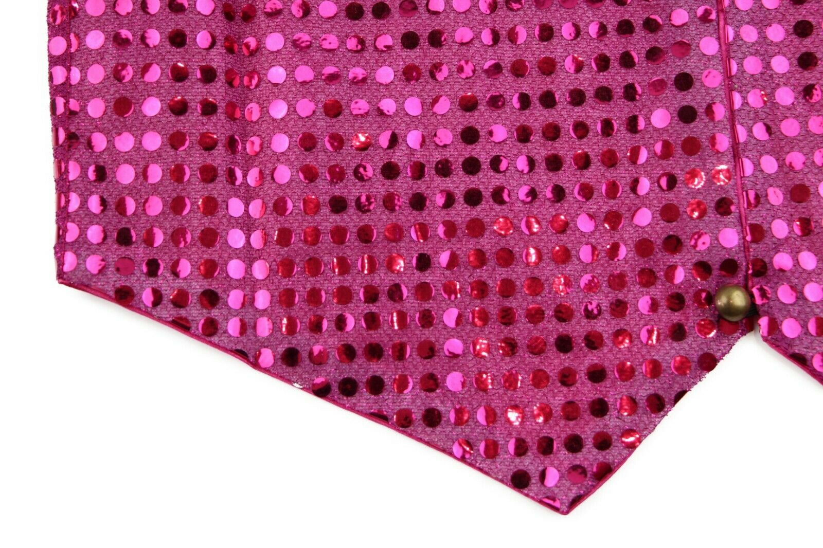 Sequin Vest Waistcoat Tie Boys Girls Dance Costume Black Gold Silver Purple Red - Picture 14 of 53