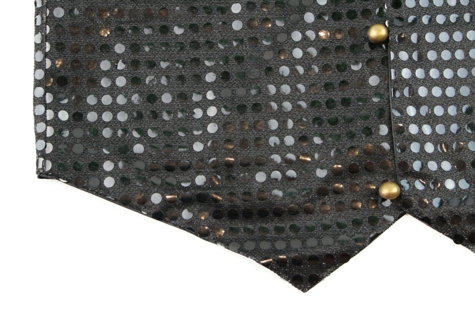 Sequin Vest Waistcoat Tie Boys Girls Dance Costume Black Gold Silver Purple Red - Picture 8 of 53