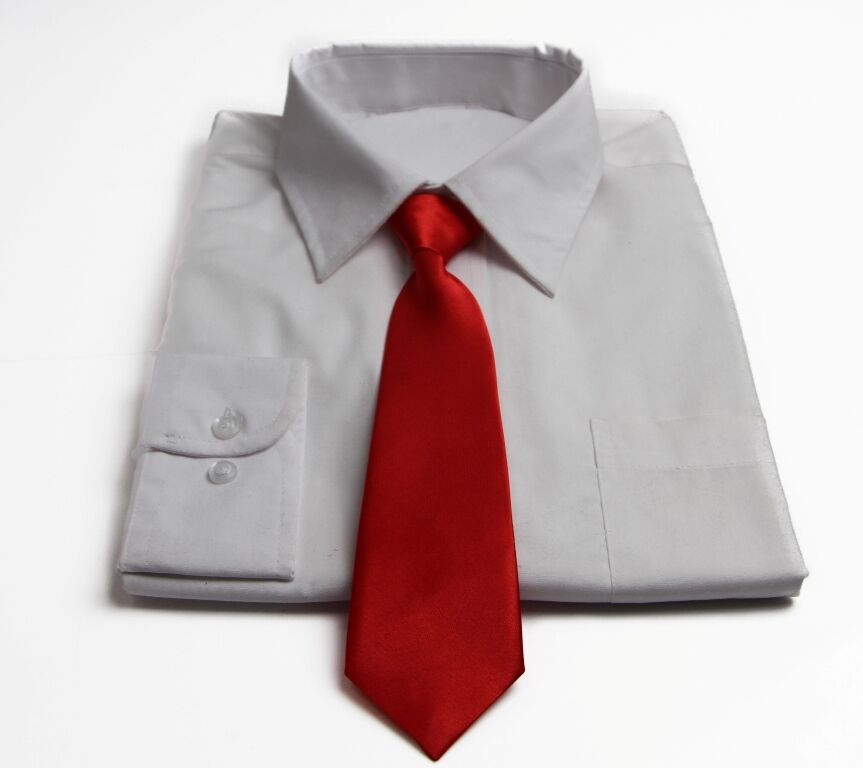 Boys New Elasticised Neck Tie Necktie Elastic Plain Kids Children Party Wedding - Picture 9 of 11