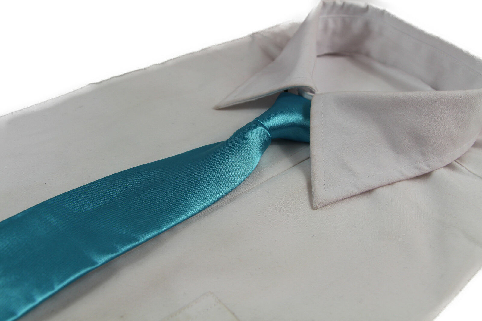 Boys New Elasticised Neck Tie Necktie Elastic Plain Kids Children Party Wedding - Picture 35 of 39