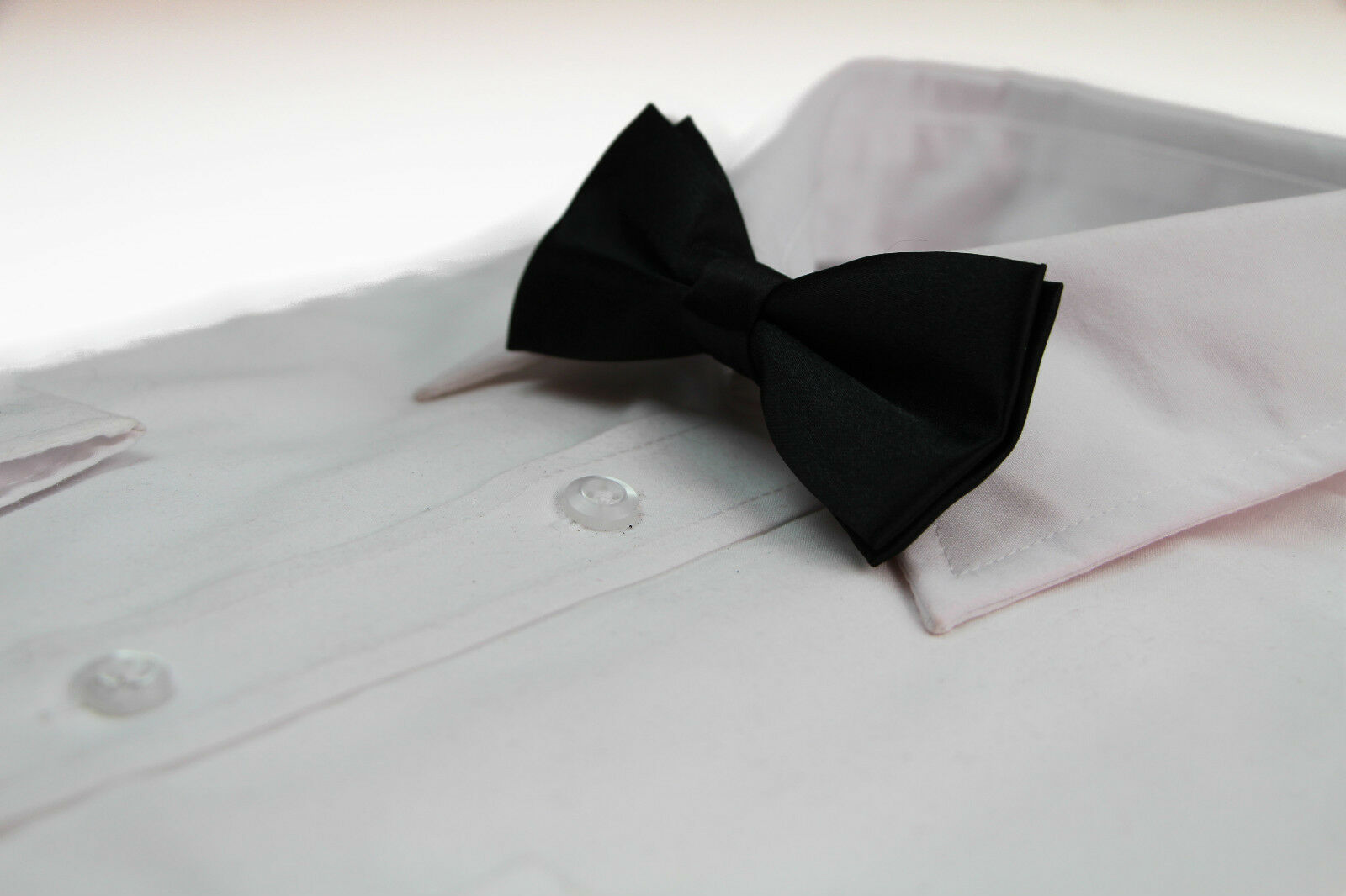 Boys Kids Plain Bow Tie Party Wedding School Pageboy Black White Red Bowtie - Picture 10 of 17