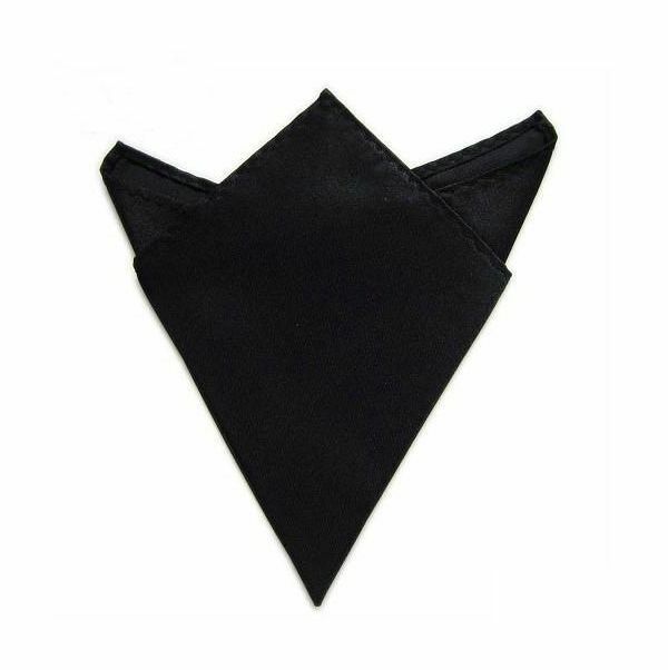 Mens Formal Pocket Hanky Square Satin Handkerchief Black Tie Blue Silver White - Bild 3 von 53