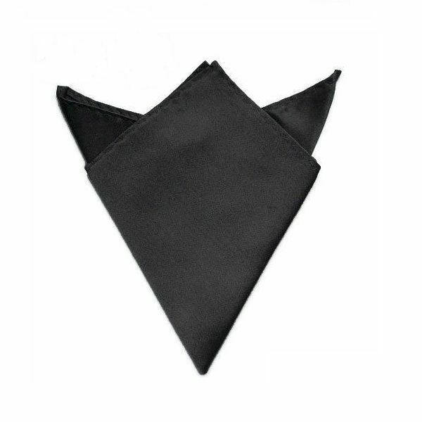 Mens Formal Pocket Hanky Square Satin Handkerchief Black Tie Blue Silver White - Bild 16 von 53