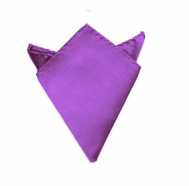 Mens Formal Pocket Hanky Square Satin Handkerchief Black Tie Blue Silver White - Bild 30 von 53