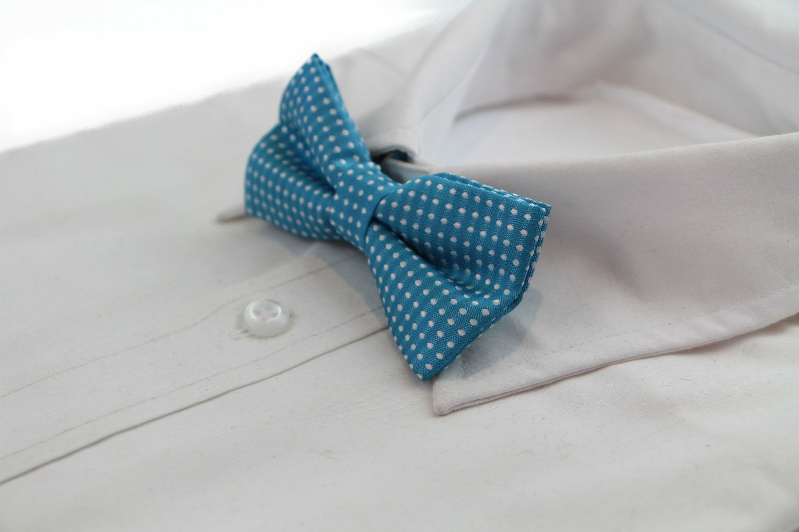 Boys Toddler Kids White Polka Dot Pattern Bow Tie Wedding School Pageboy Bowtie - Picture 33 of 38