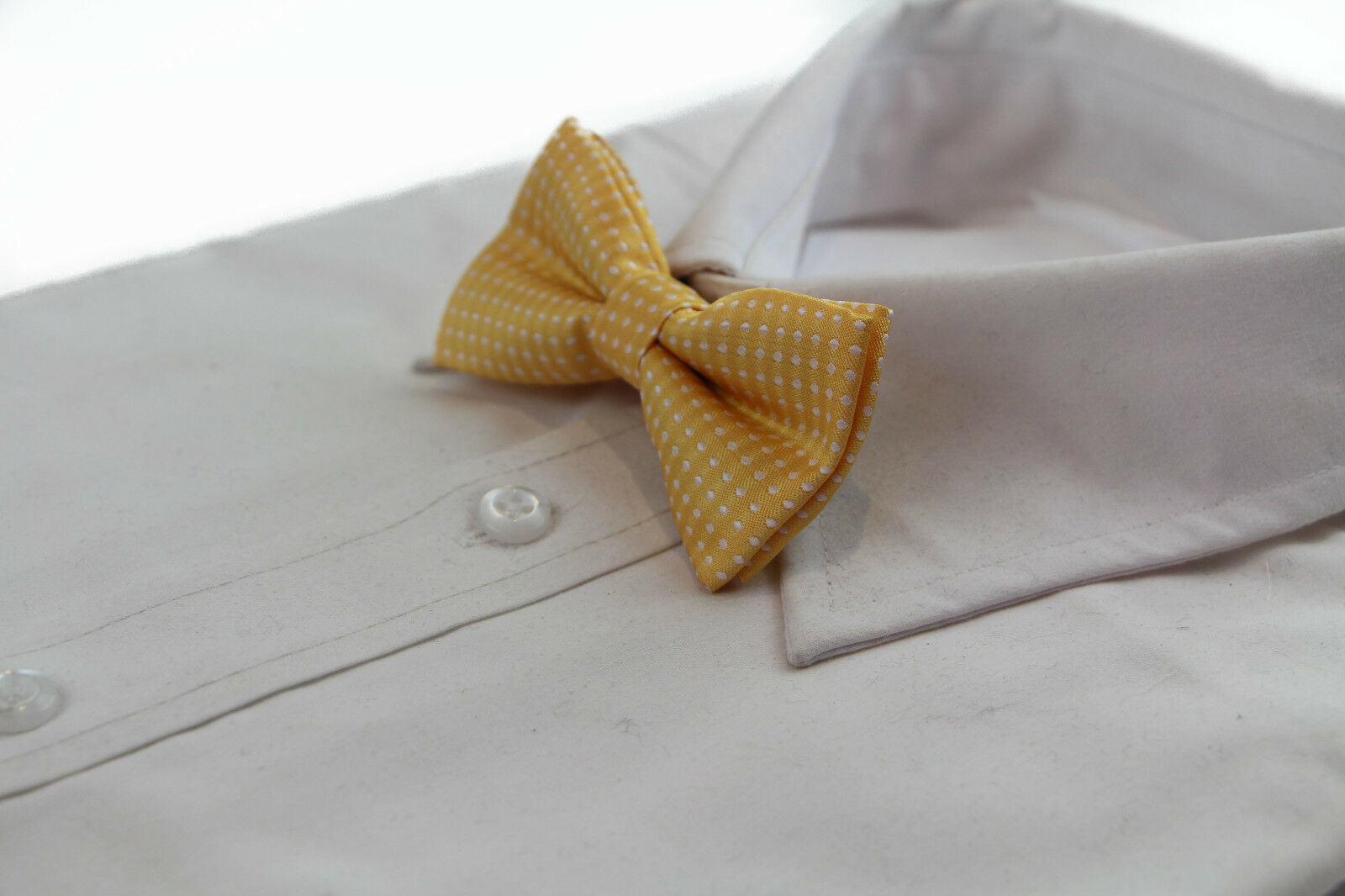 Boys Toddler Kids White Polka Dot Pattern Bow Tie Wedding School Pageboy Bowtie - Picture 36 of 38