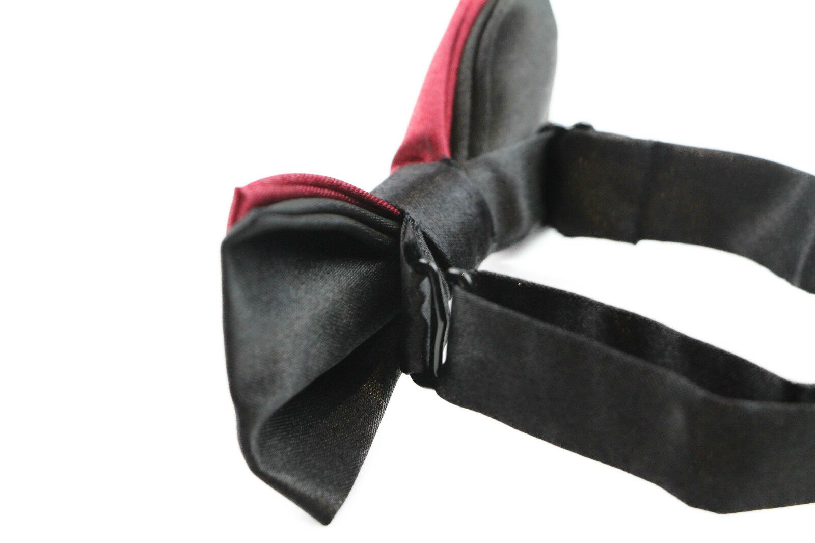 Boys Two Tone Layer Bow Tie Pre-Tied Kids Solid Blue Red Black Wedding Formal - Picture 64 of 114