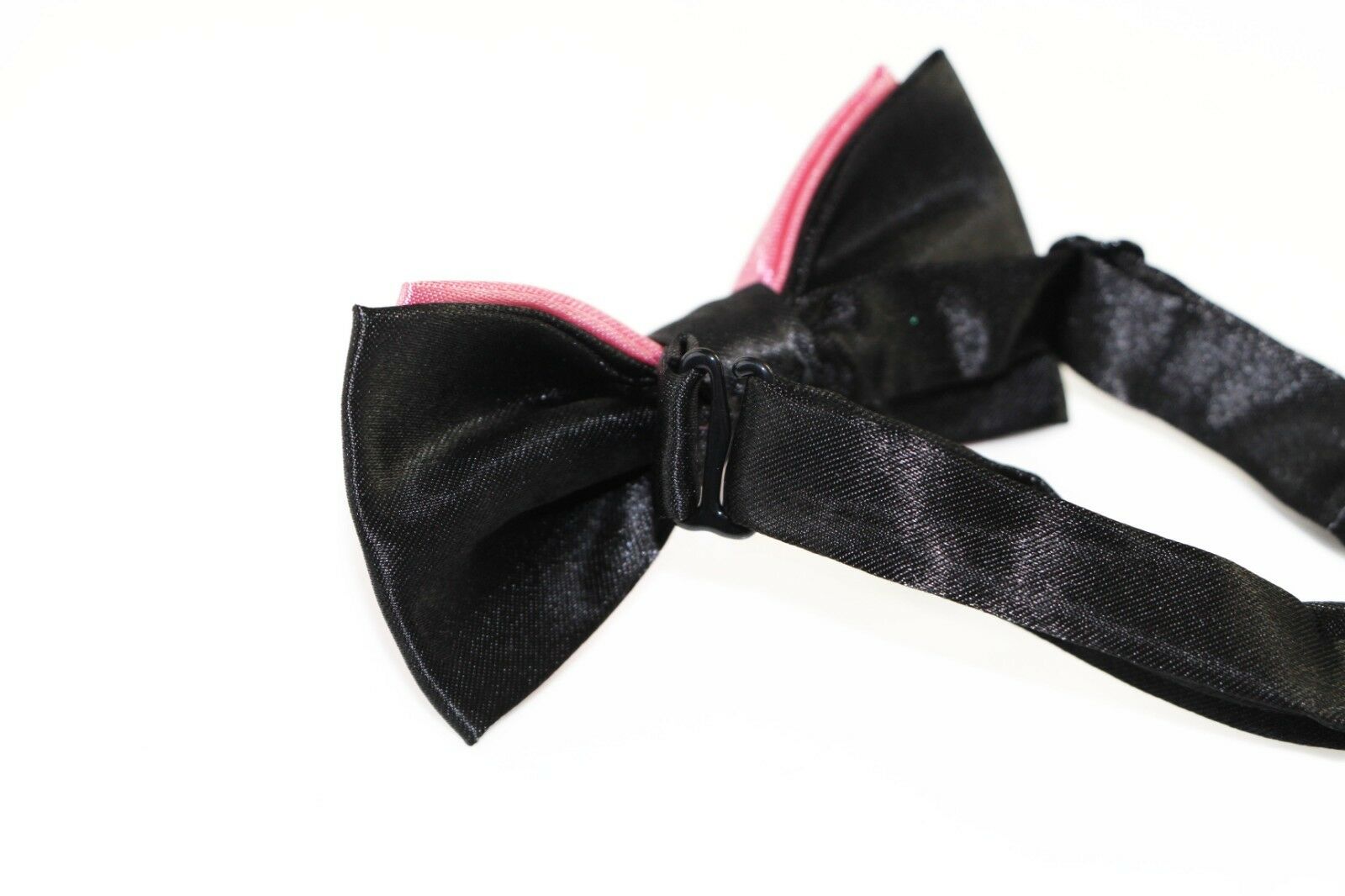 Two Tone Black Layer Boys Bow Tie Pre-Tied Suit Solid Bowtie Red Wedding Formal - Picture 80 of 115
