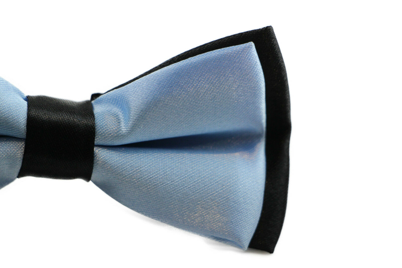 Two Tone Black Layer Boys Bow Tie Pre-Tied Suit Solid Bowtie Red Wedding Formal - Picture 57 of 115