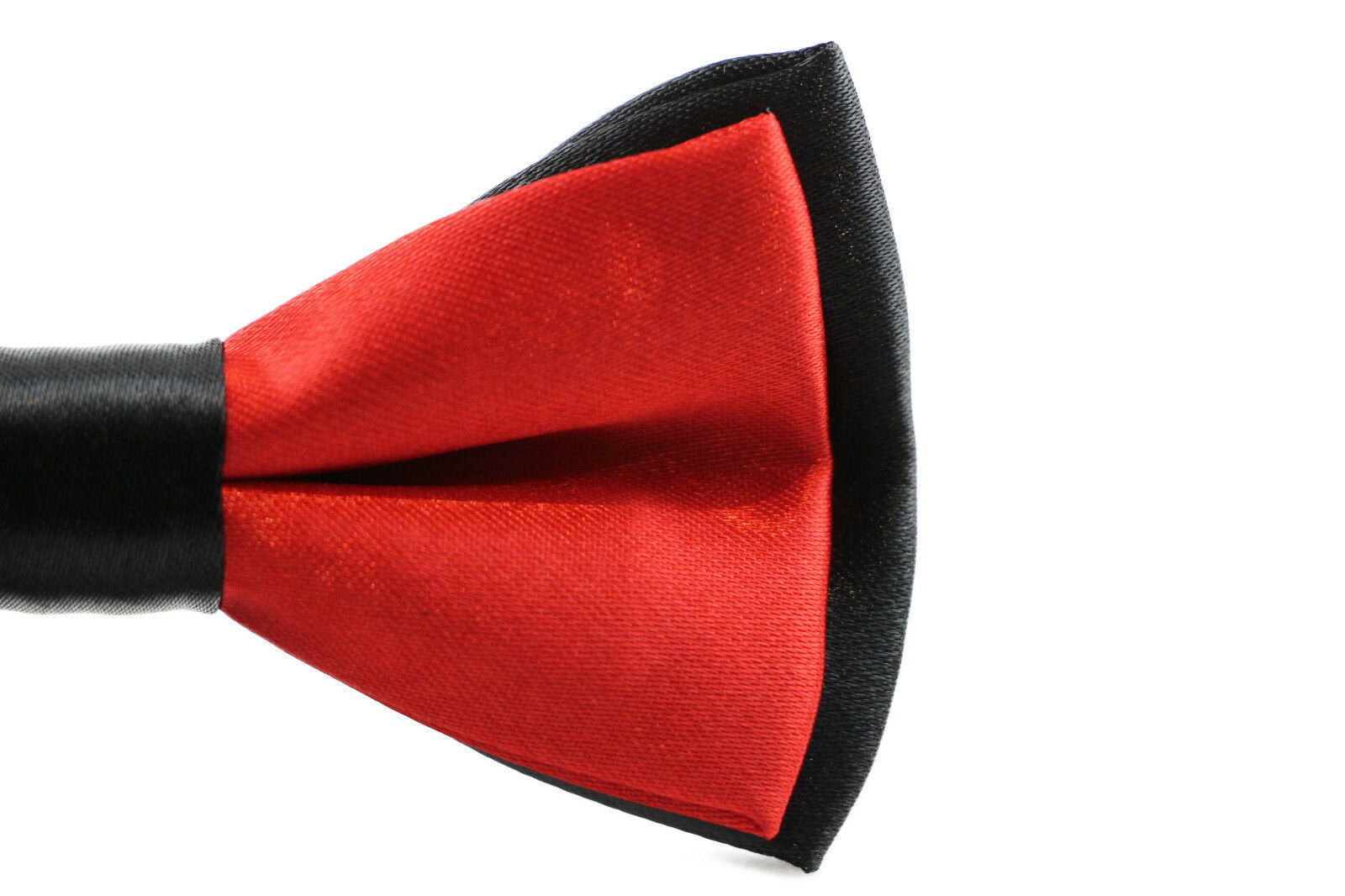 Two Tone Black Layer Boys Bow Tie Pre-Tied Suit Solid Bowtie Red Wedding Formal - Picture 90 of 115