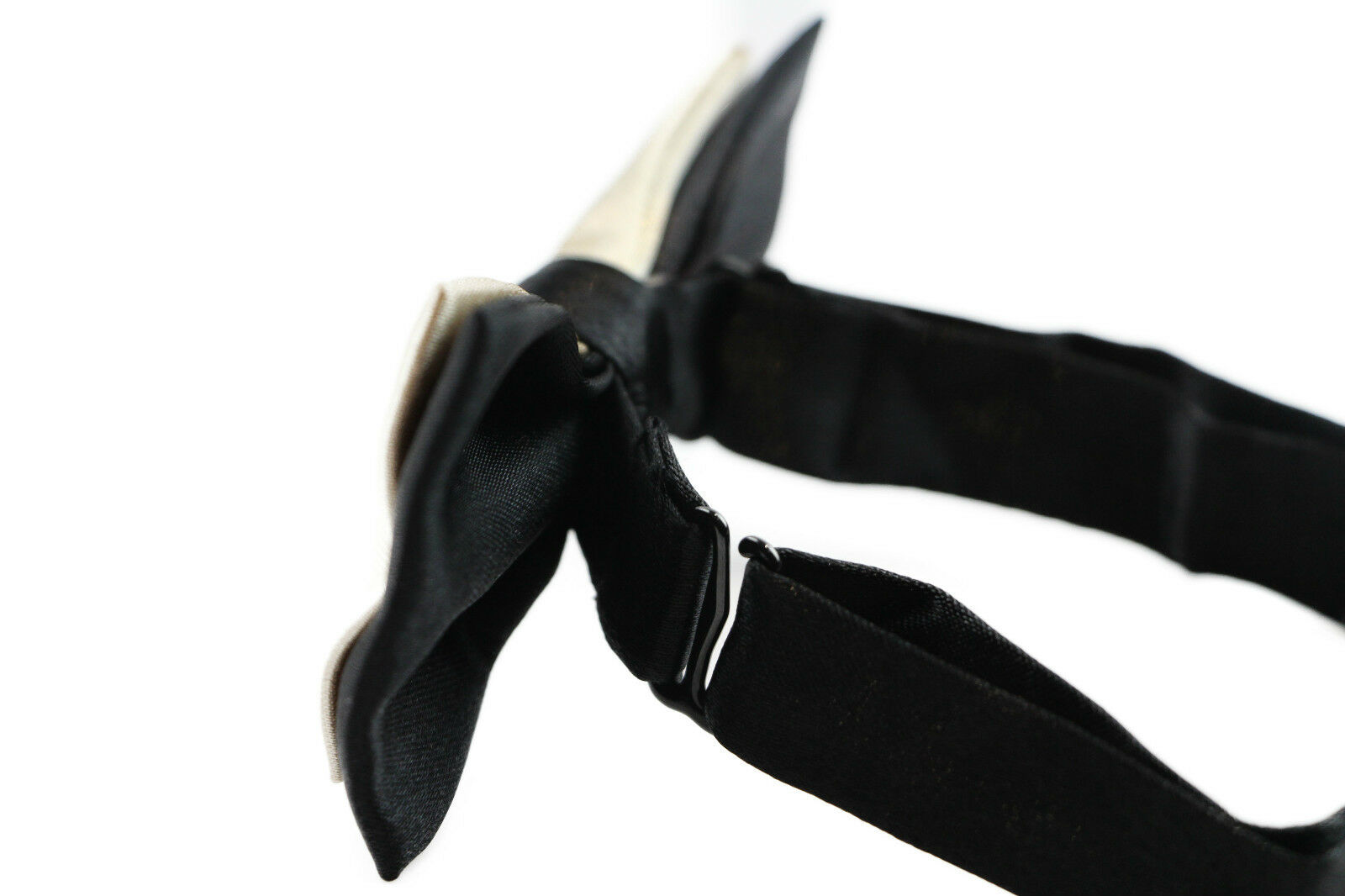 Two Tone Black Layer Boys Bow Tie Pre-Tied Suit Solid Bowtie Red Wedding Formal - Picture 21 of 115