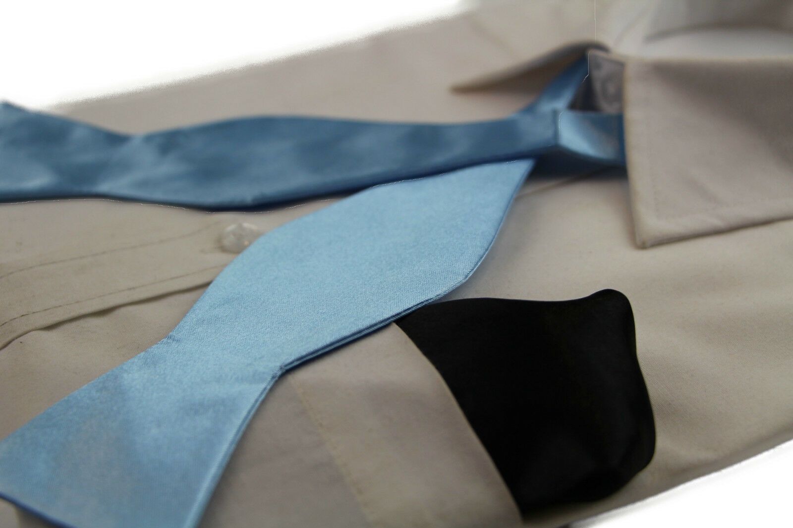 Untied Mens Self Tie Bow Tie Mens Self-Tie Bowtie Black Red Blue White Orange - Picture 25 of 69