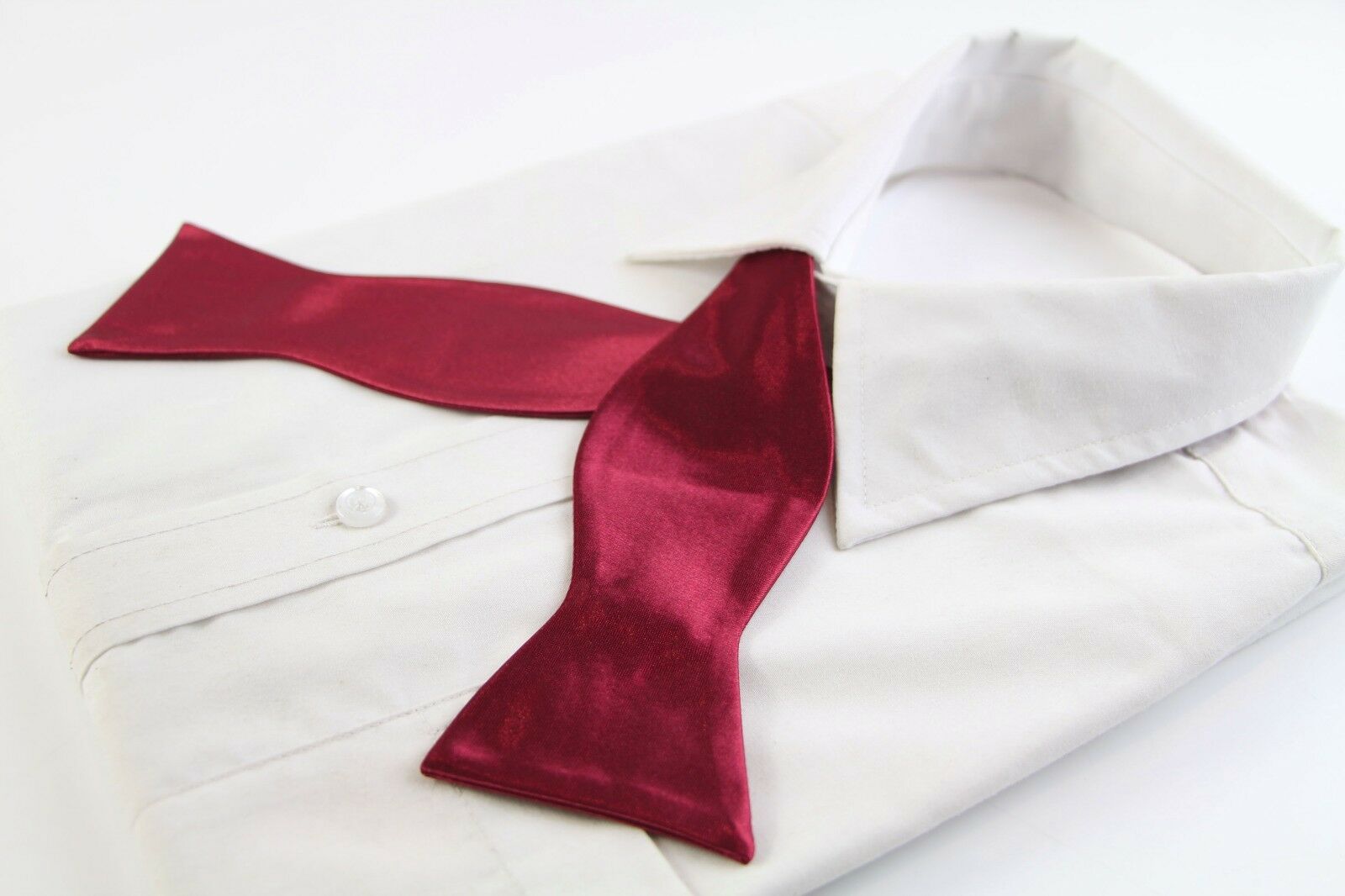Untied Mens Self Tie Bow Tie Mens Self-Tie Bowtie Black Red Blue White Orange - Picture 33 of 69