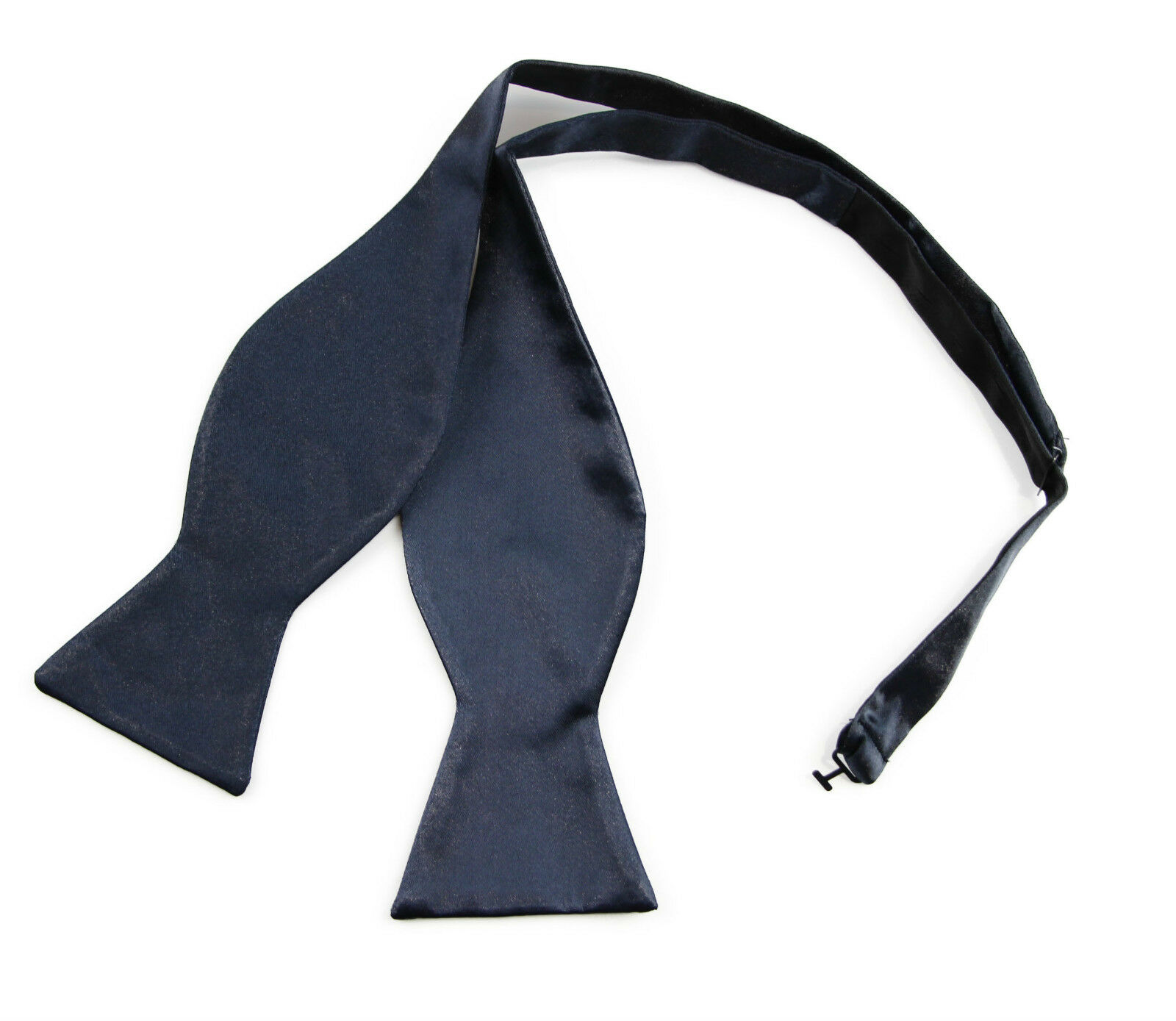 Untied Mens Self Tie Bow Tie Mens Self-Tie Bowtie Black Red Blue White Orange - Picture 37 of 69