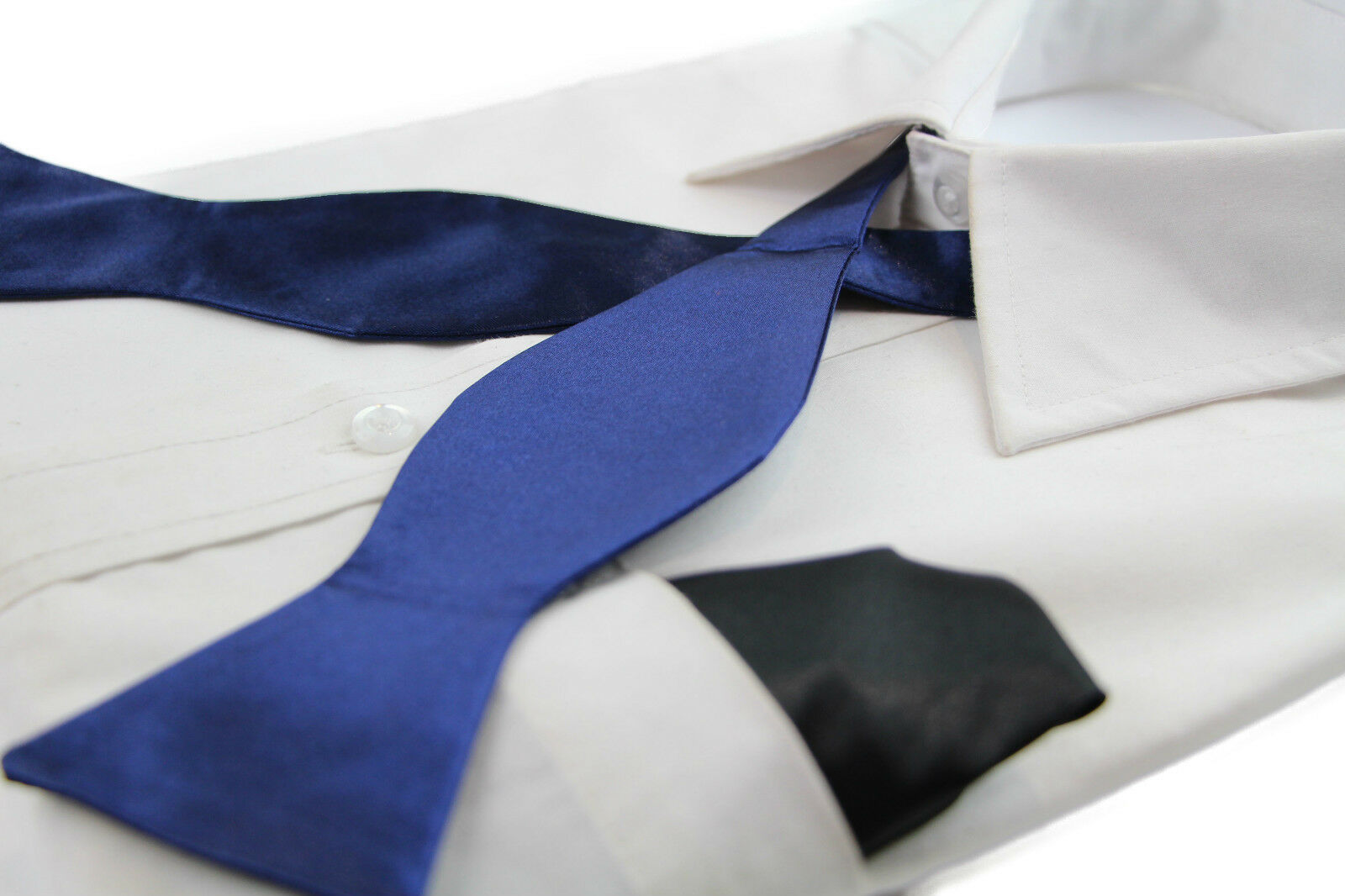 Untied Mens Self Tie Bow Tie Mens Self-Tie Bowtie Black Red Blue White Orange - Picture 40 of 69