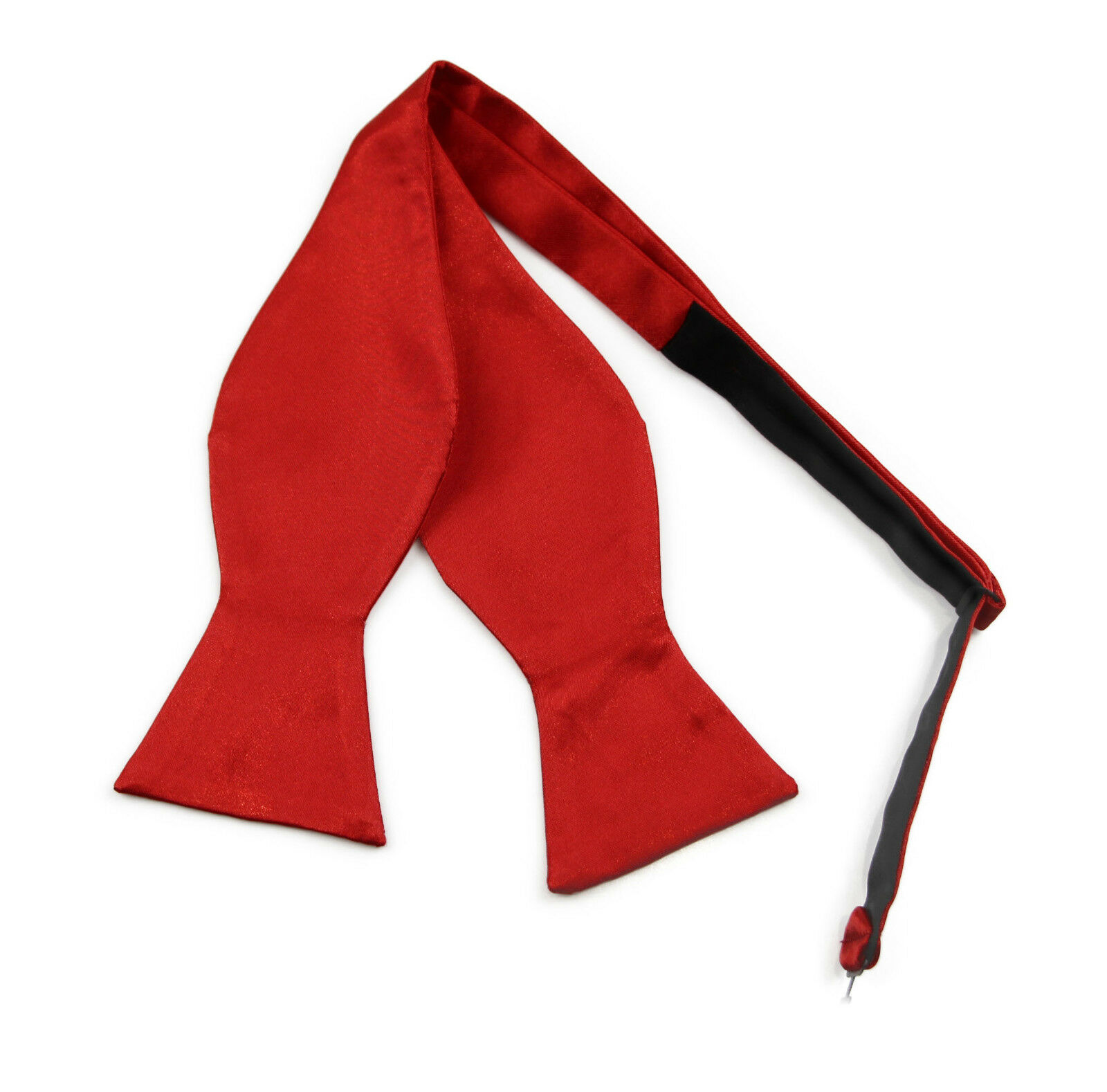 Untied Mens Self Tie Bow Tie Mens Self-Tie Bowtie Black Red Blue White Orange - Picture 53 of 69