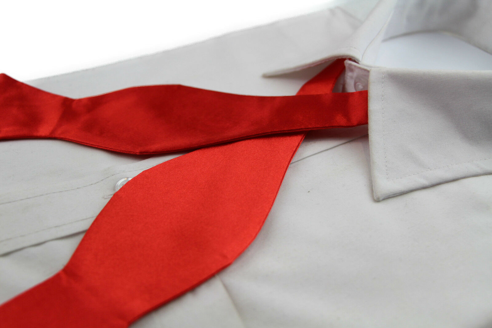 Untied Mens Self Tie Bow Tie Mens Self-Tie Bowtie Black Red Blue White Orange - Picture 51 of 69