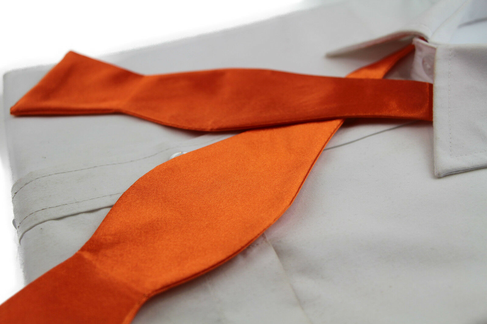 Untied Mens Self Tie Bow Tie Mens Self-Tie Bowtie Black Red Blue White Orange - Picture 45 of 69
