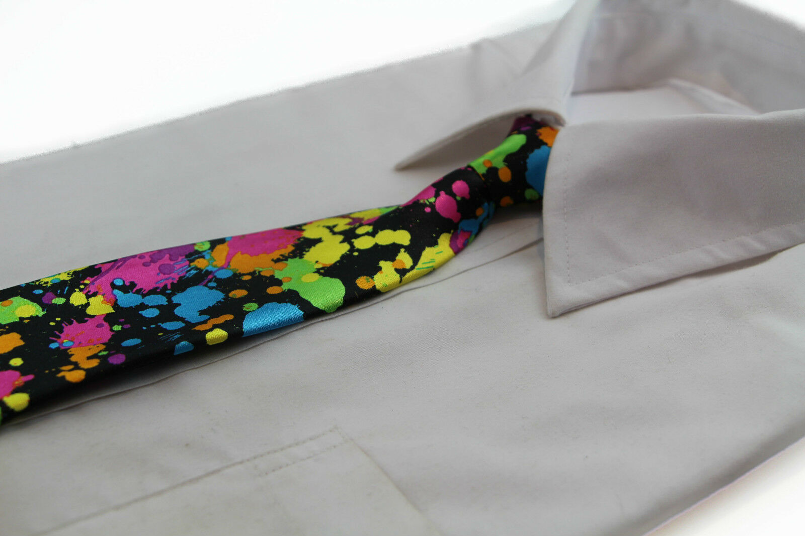 Boys Satin Necktie Elastic Kids Party Wedding School Neck Tie - Many Designs! - Picture 36 of 43