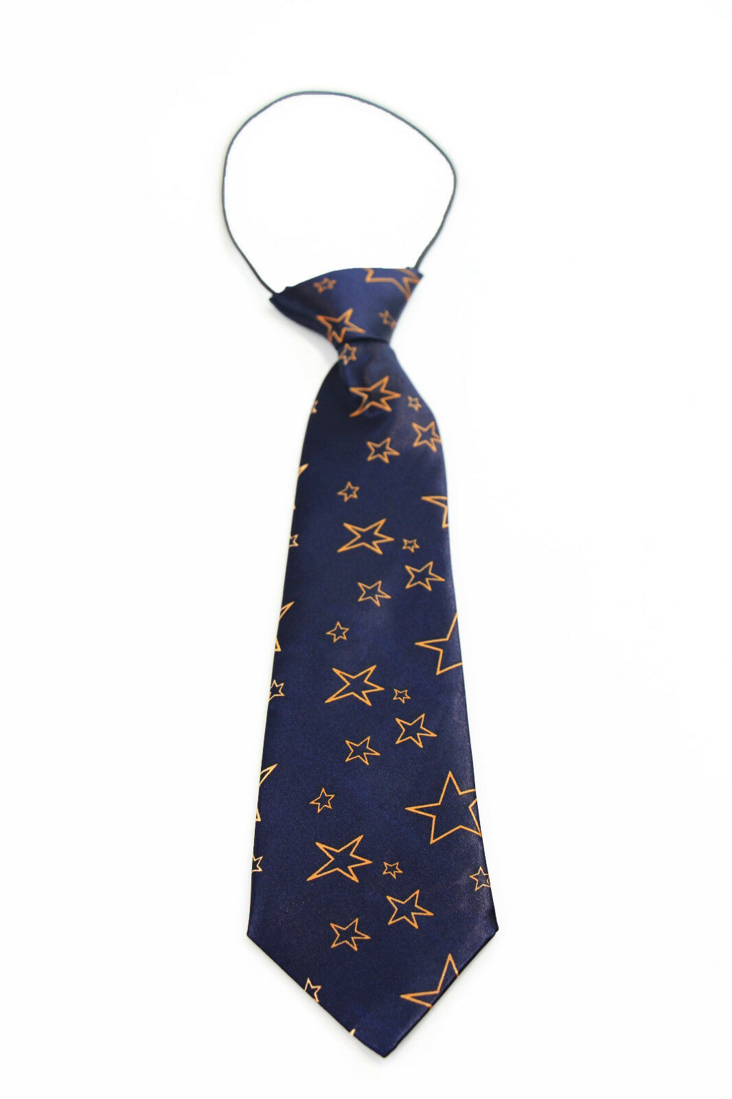 Boys Satin Necktie Elastic Kids Party Wedding School Neck Tie - Many Designs! - Picture 39 of 43