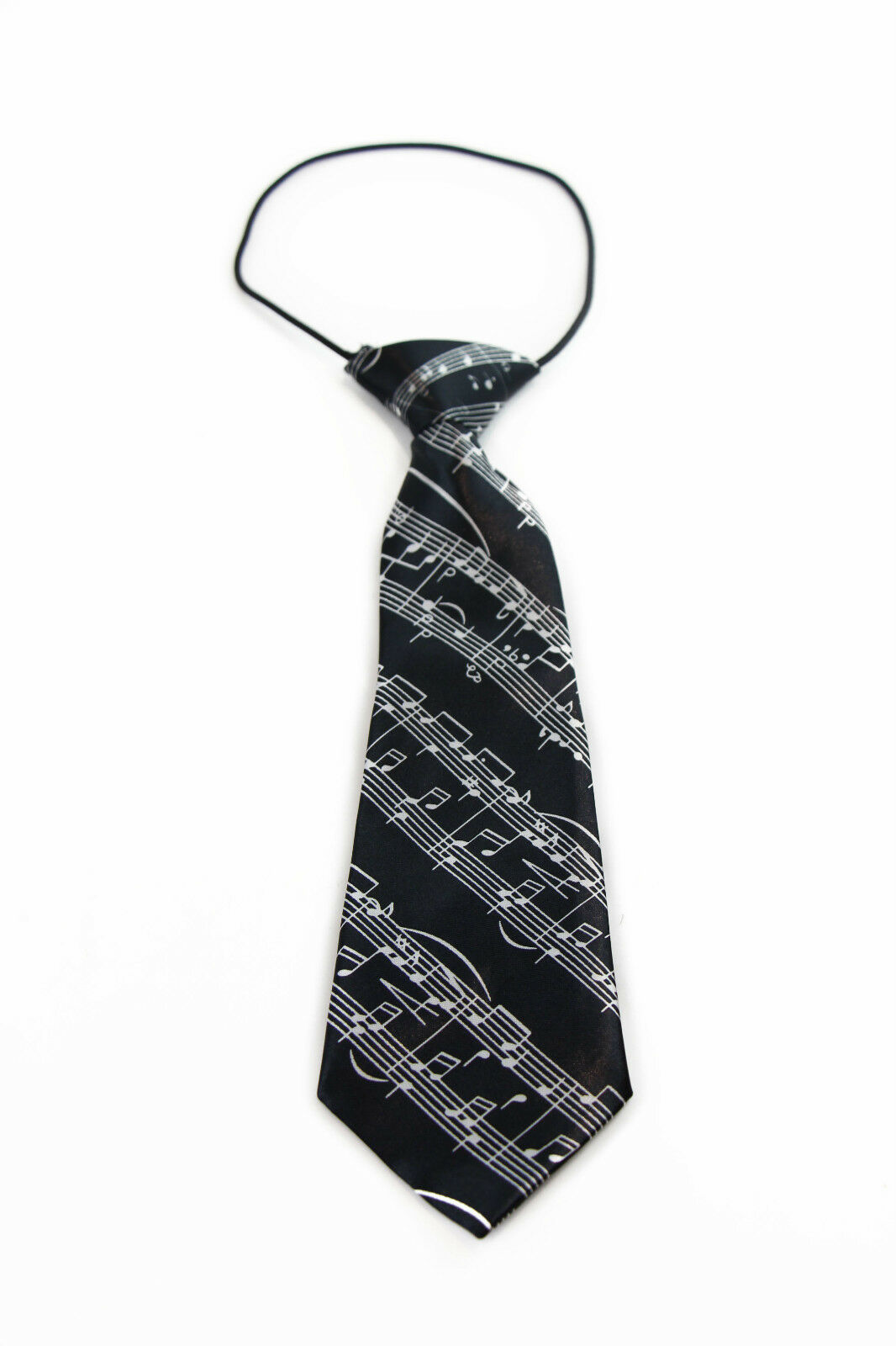 Boys Satin Necktie Elastic Kids Party Wedding School Neck Tie - Many Designs! - Picture 21 of 43