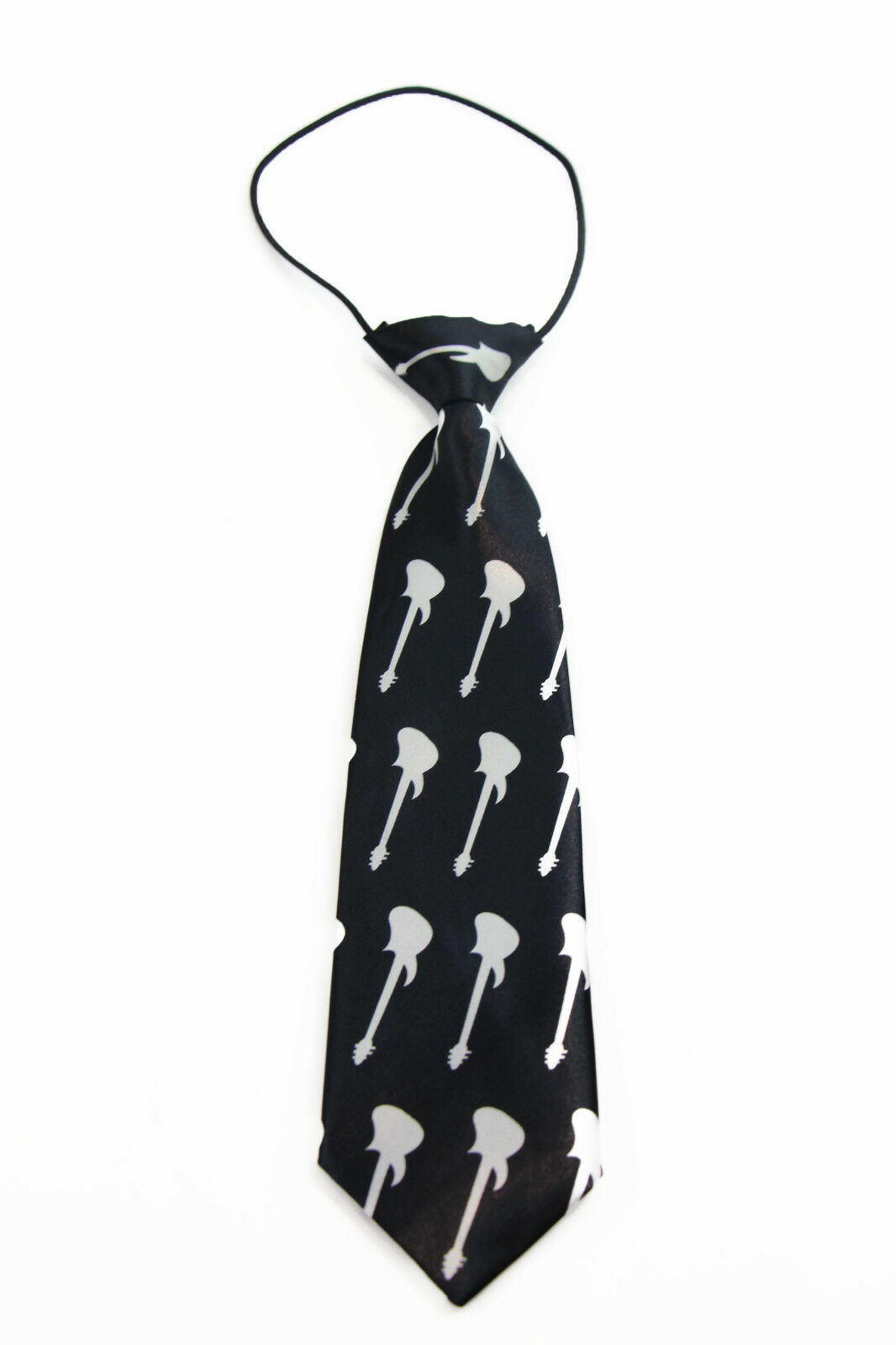 Boys Satin Necktie Elastic Kids Party Wedding School Neck Tie - Many Designs! - Picture 13 of 43