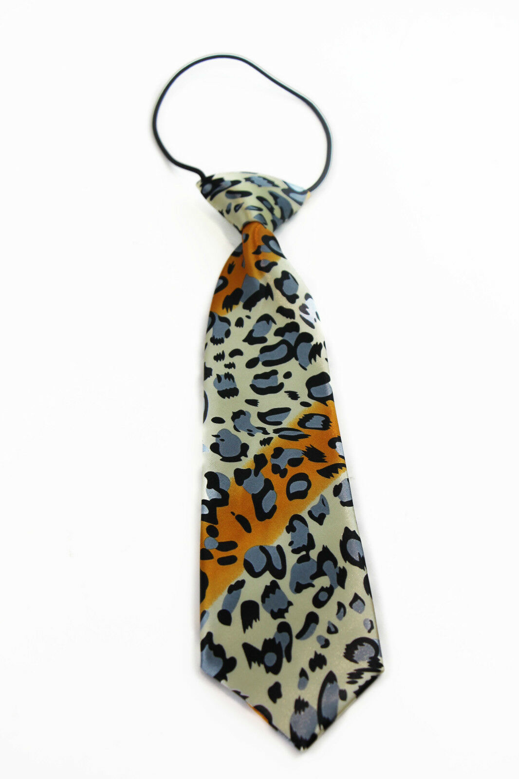 Boys Satin Necktie Elastic Kids Party Wedding School Neck Tie - Many Designs! - Picture 15 of 43