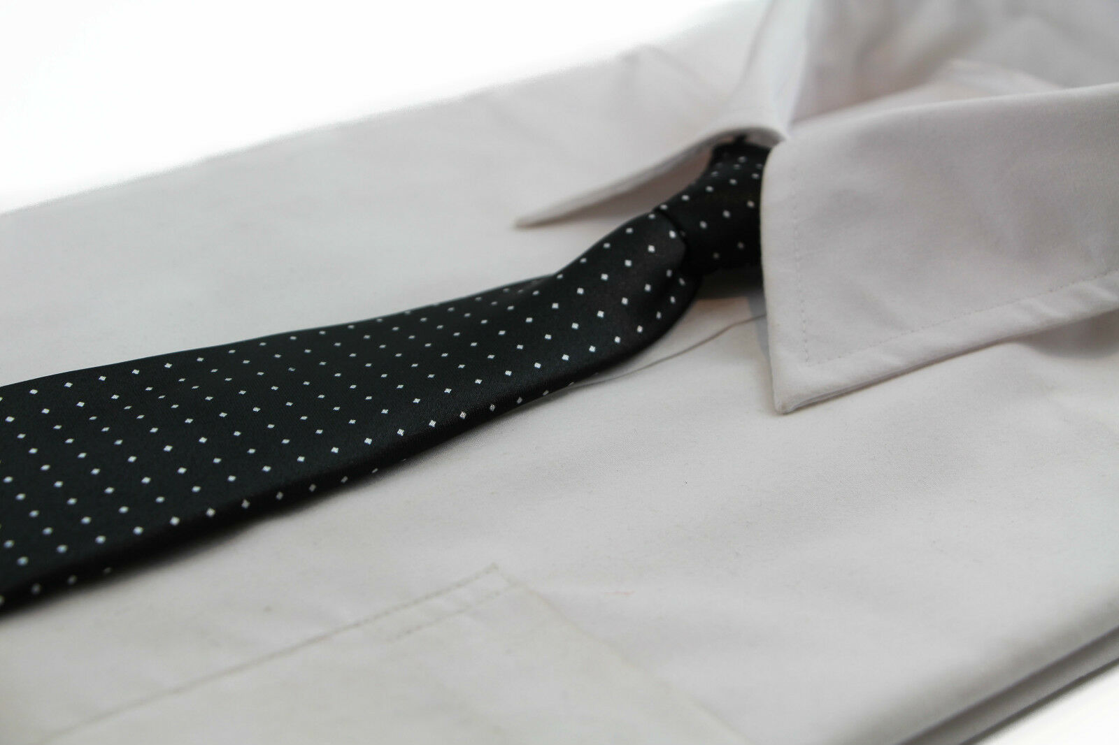 Boys Satin Necktie Elastic Kids Party Wedding School Neck Tie - Checks & Dots - Picture 7 of 19