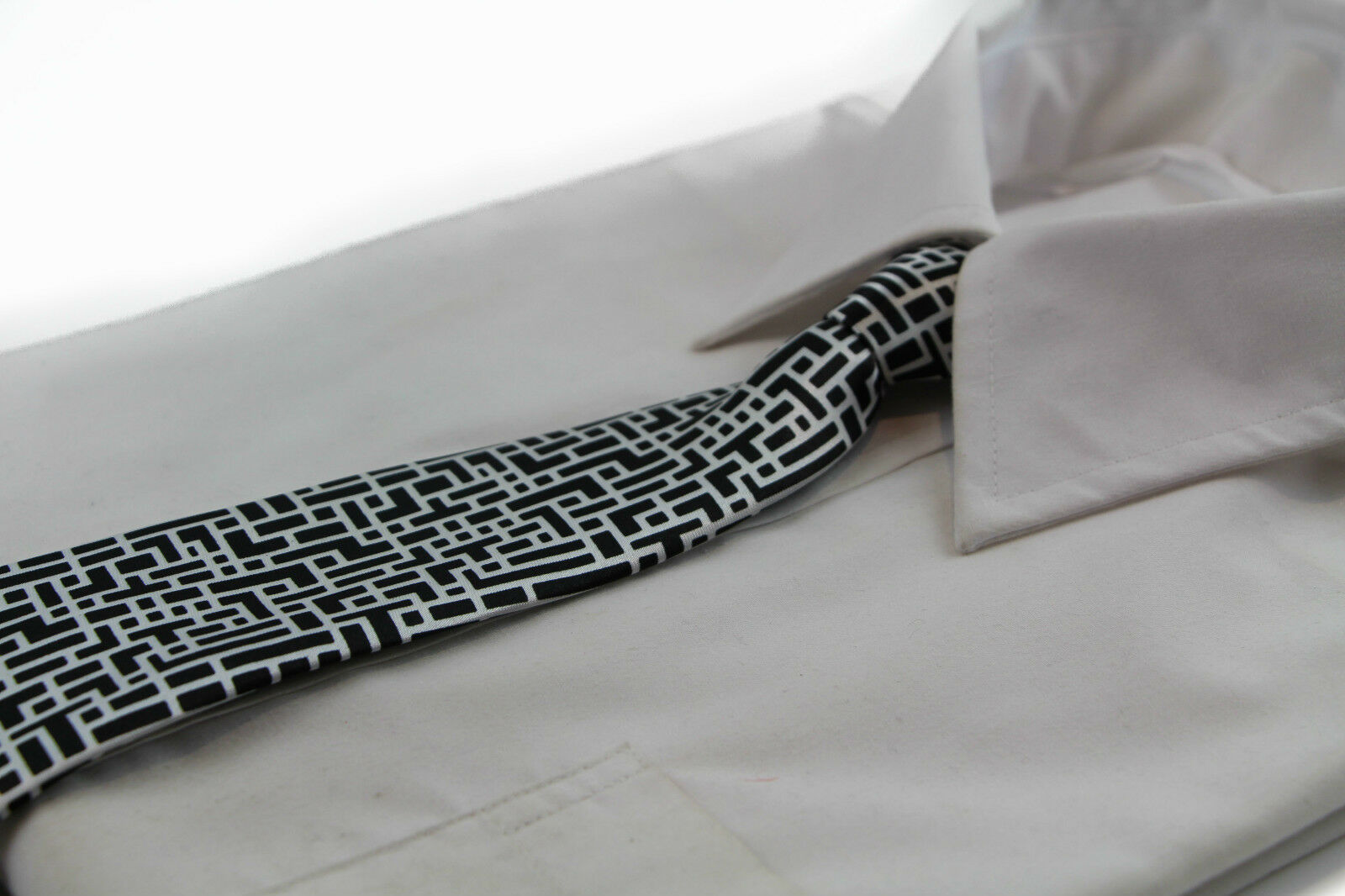 Boys Satin Necktie Elastic Kids Party Wedding School Neck Tie - Checks & Dots - Picture 9 of 19