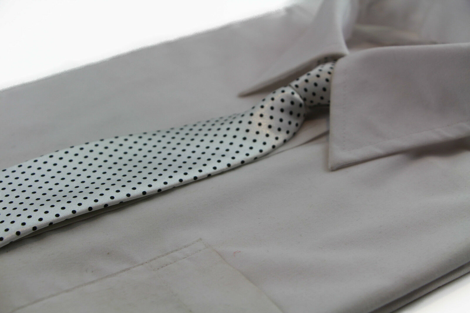 Boys Satin Necktie Elastic Kids Party Wedding School Neck Tie - Checks & Dots - Picture 15 of 19