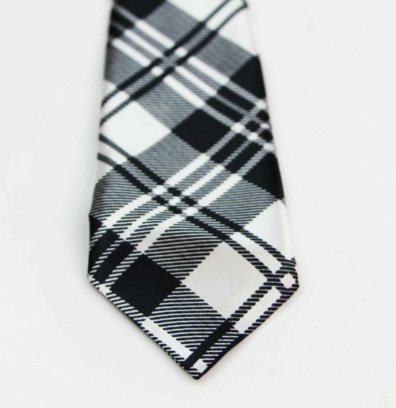 Boys Satin Necktie Elastic Kids Party Wedding School Neck Tie - Criss Cross - Picture 31 of 32