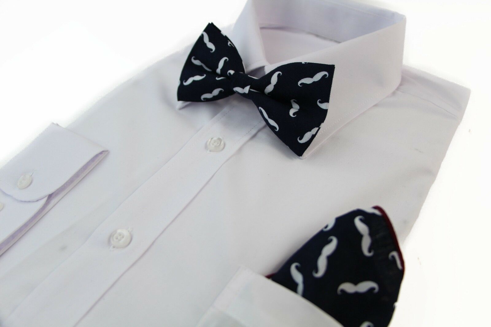 Cotton Bow Tie And Pocket Square Floral Patterned Check Fashion Races Matching - Picture 74 of 116