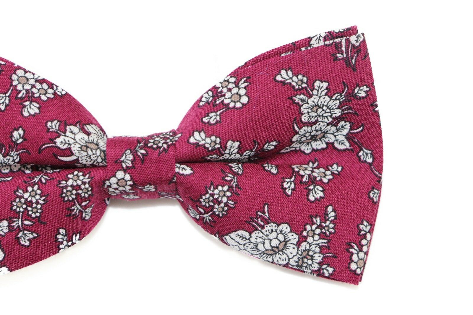 Cotton Bow Tie And Pocket Square Floral Patterned Check Fashion Races Matching - Picture 49 of 116