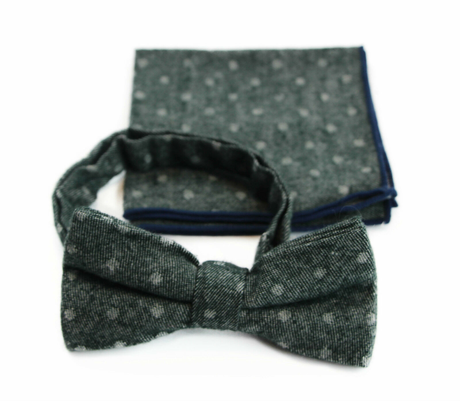 Cotton Bow Tie And Pocket Square Floral Patterned Check Fashion Races Matching - Picture 29 of 116