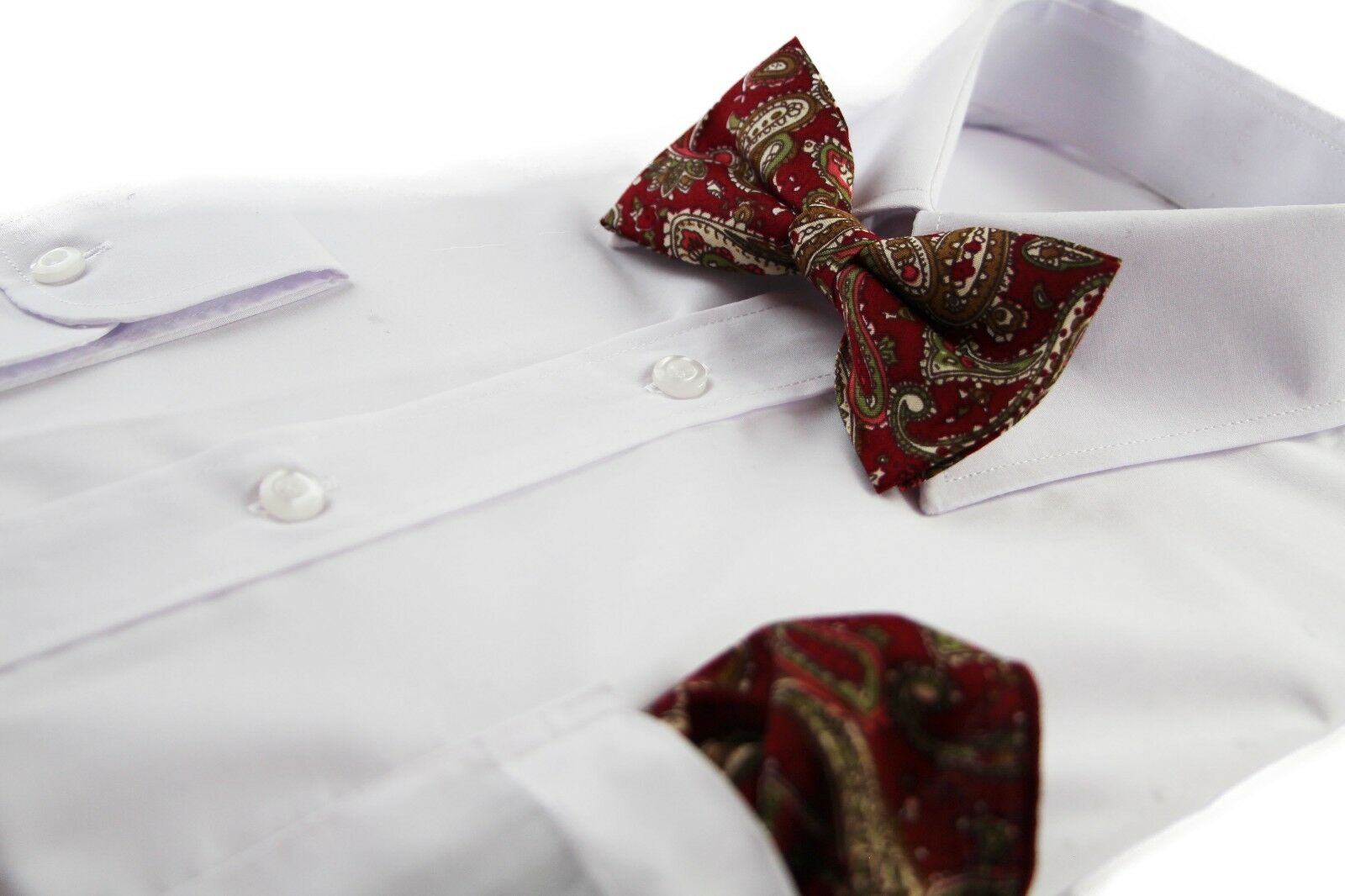 Cotton Bow Tie And Pocket Square Floral Patterned Check Fashion Races Matching - Picture 50 of 116