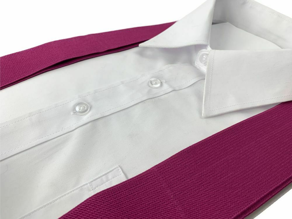Extra Wide Suspenders 35mm / 50mm Adjustable Clip On Strong Mens Braces Wedding - Picture 27 of 47