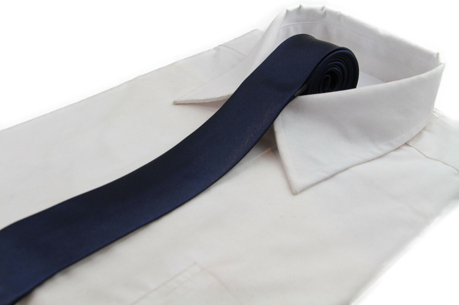 Mens Skinny Tie Thin Narrow Slim Formal Wedding Mens Neck Black Choose Colour - Picture 32 of 53