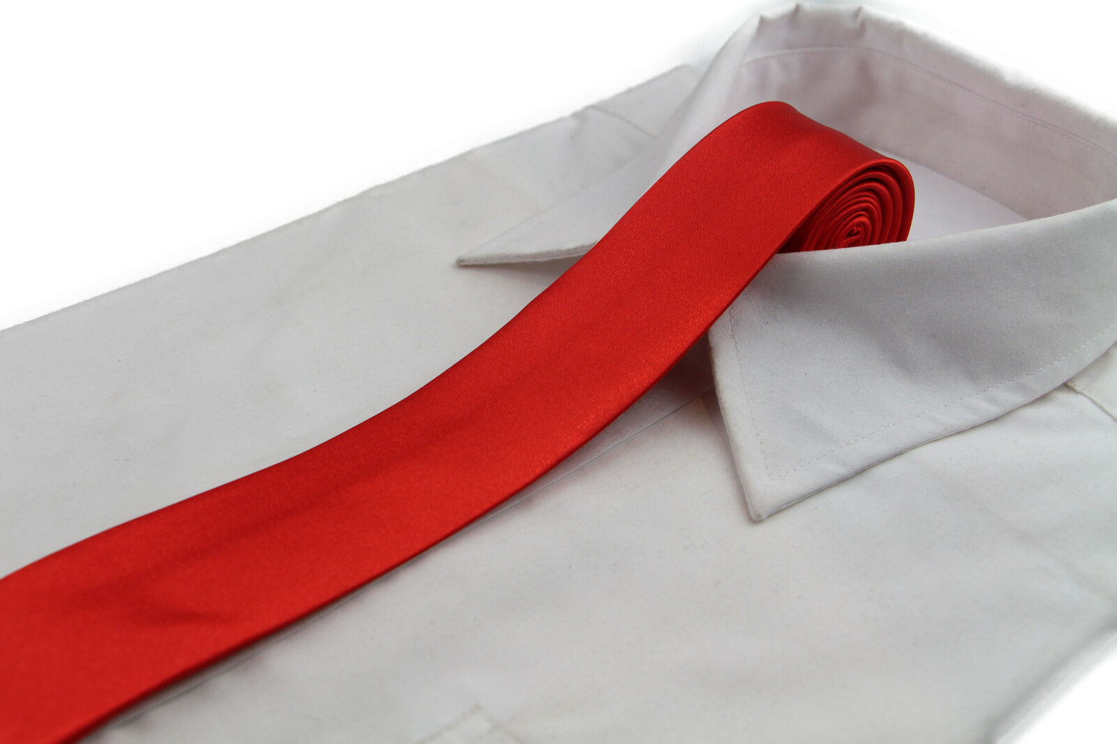 Mens Skinny Tie Thin Narrow Slim Formal Wedding Mens Neck Black Choose Colour - Picture 42 of 53