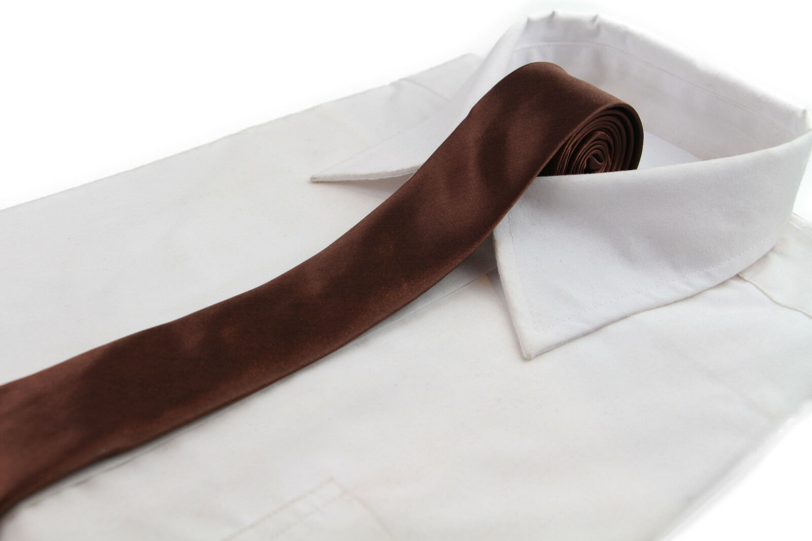 Mens Skinny Tie Thin Narrow Slim Formal Wedding Mens Neck Black Choose Colour - Picture 8 of 53