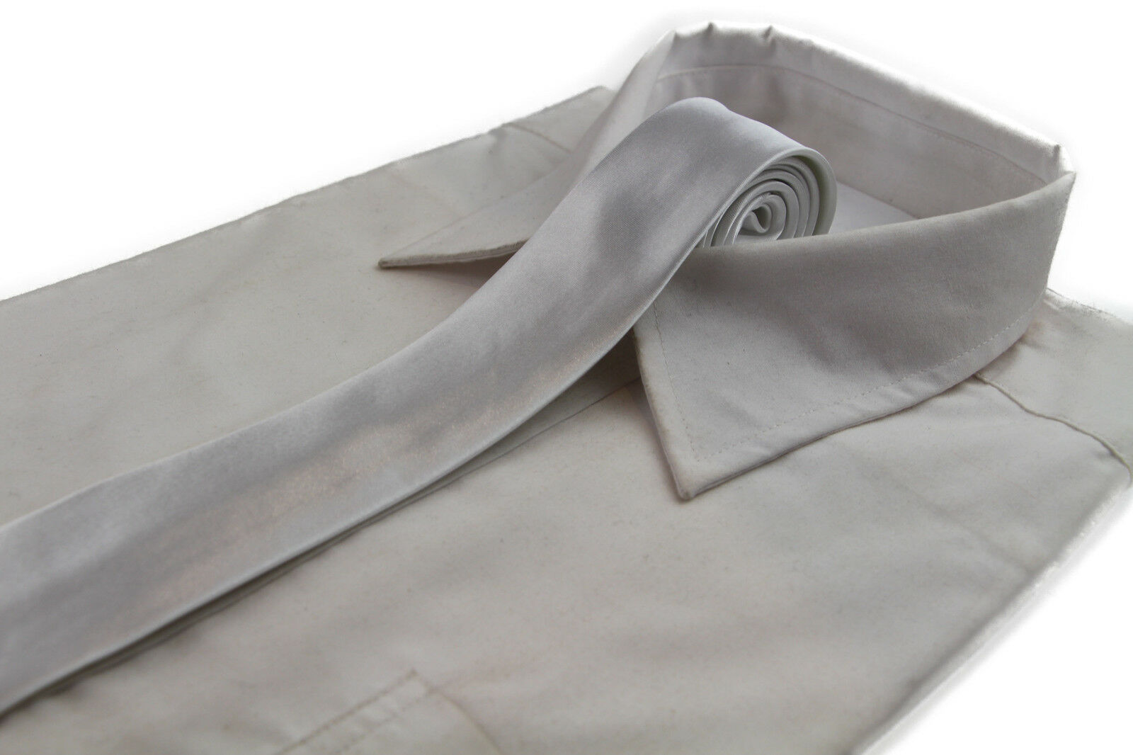 Mens Skinny Tie Thin Narrow Slim Formal Wedding Mens Neck Black Choose Colour - Picture 52 of 53