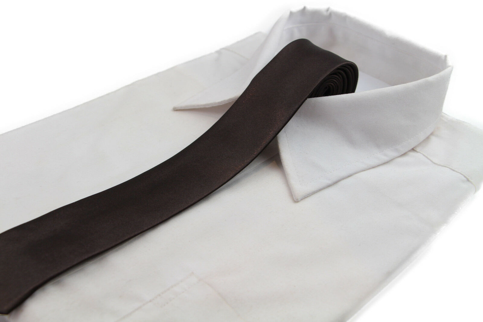 Mens Skinny Tie Thin Narrow Slim Formal Wedding Mens Neck Black Choose Colour - Picture 13 of 53